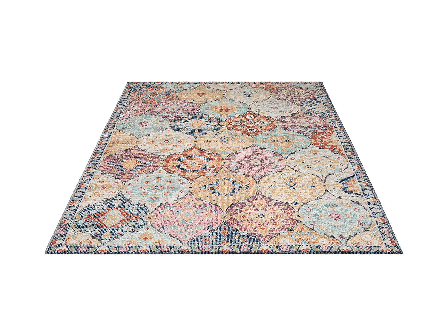 Tapis Palma d'extérieur Vintage, Multi, 120 x 170 cm