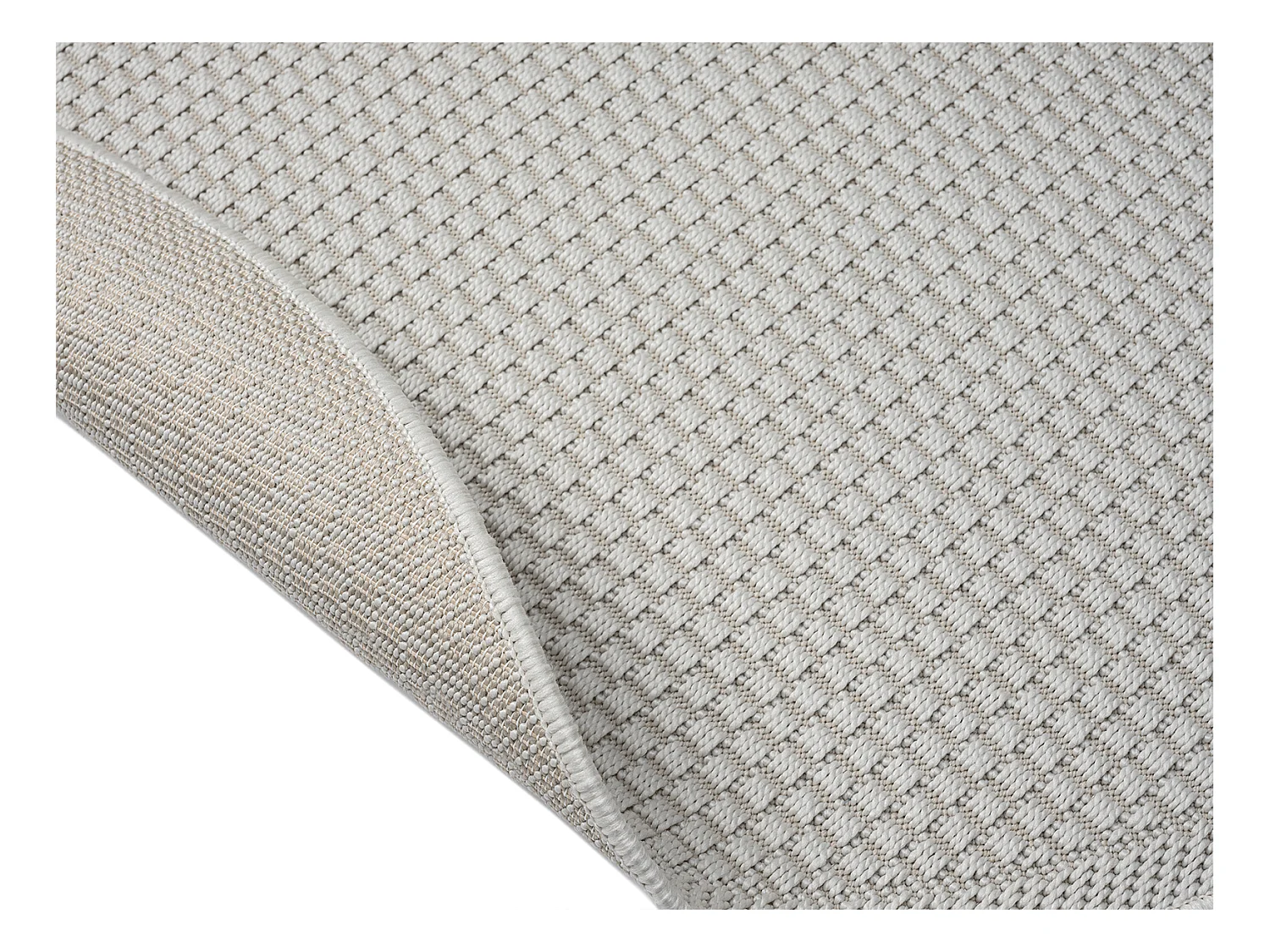 Tapis Toulouse d'extérieur uni, Crème, 120 cm, Rond