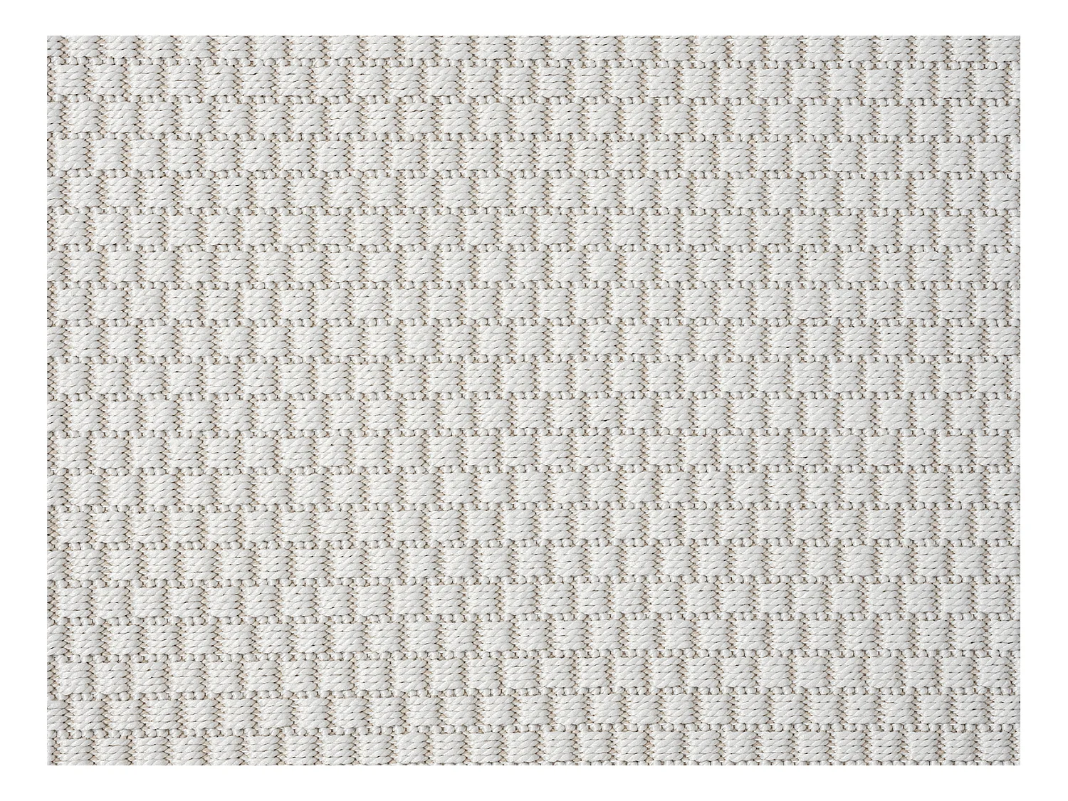 Tapis Toulouse d'extérieur uni, Crème, 120 cm, Rond