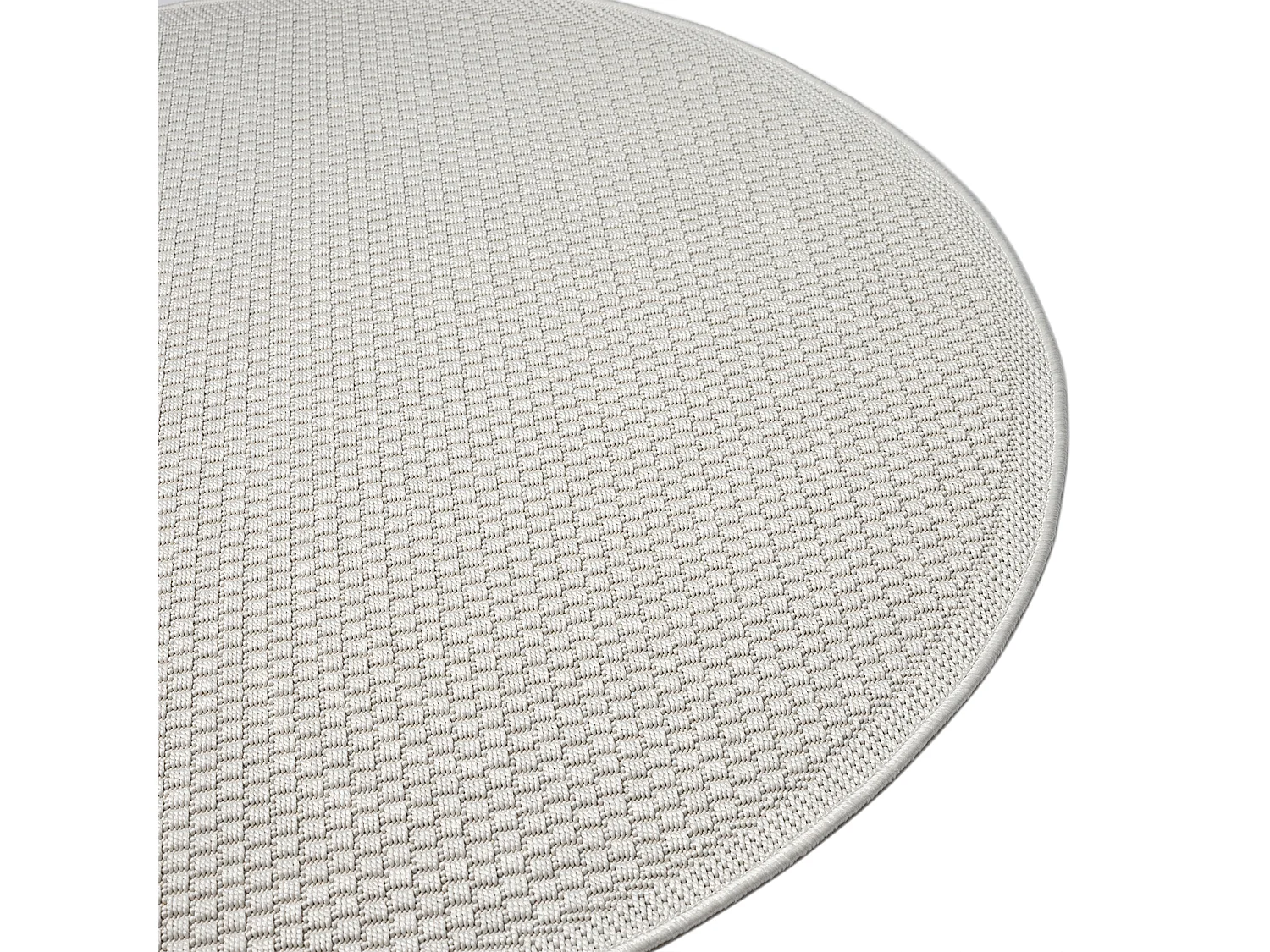 Tapete Exterior Toulouse, Uni, Creme, 120 cm, Redondo