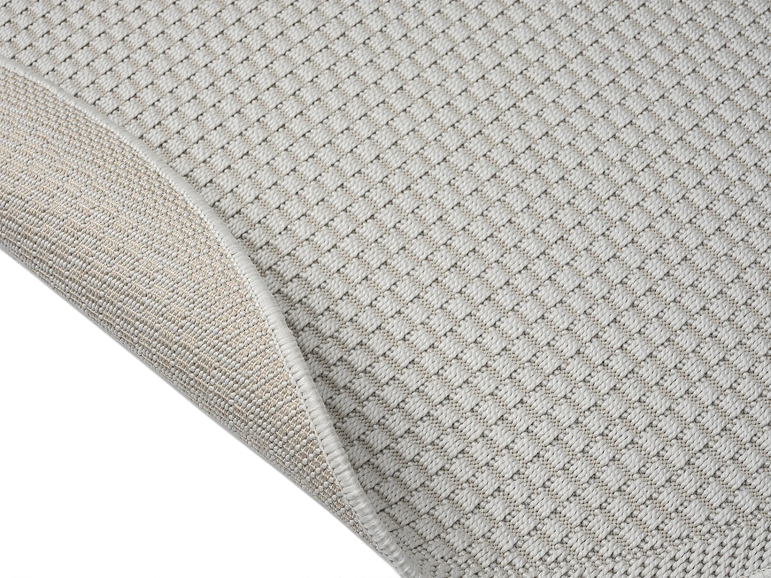 Tapete Exterior Toulouse, Uni, Creme, 120 cm, Redondo