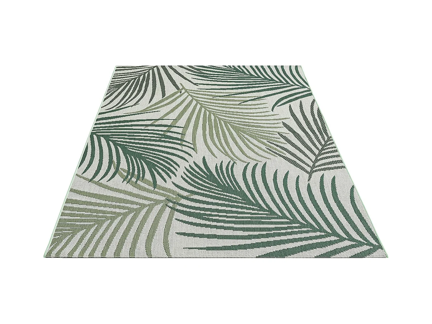 Tapis Machka d'extérieur palmier, Vert, 120 x 170 cm