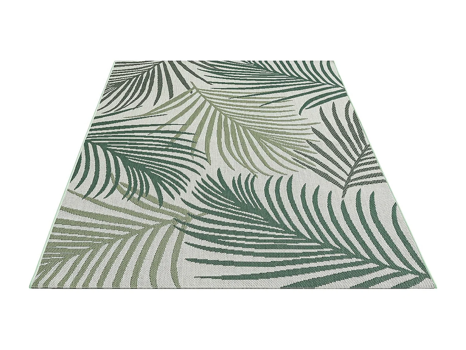 Tapis Machka d'extérieur palmier, Vert, 120 x 170 cm