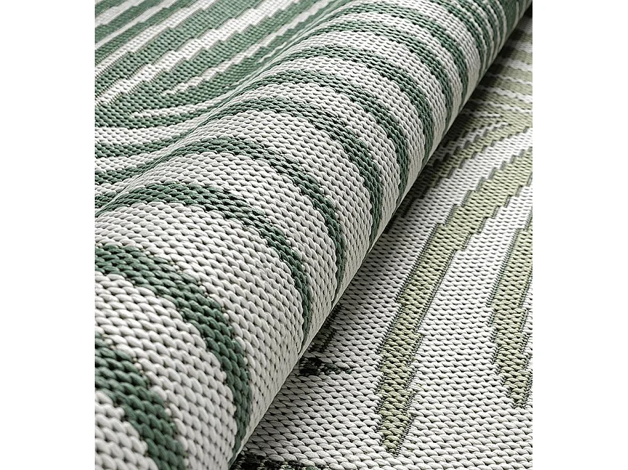 Tapis Machka d'extérieur palmier, Vert, 120 x 170 cm