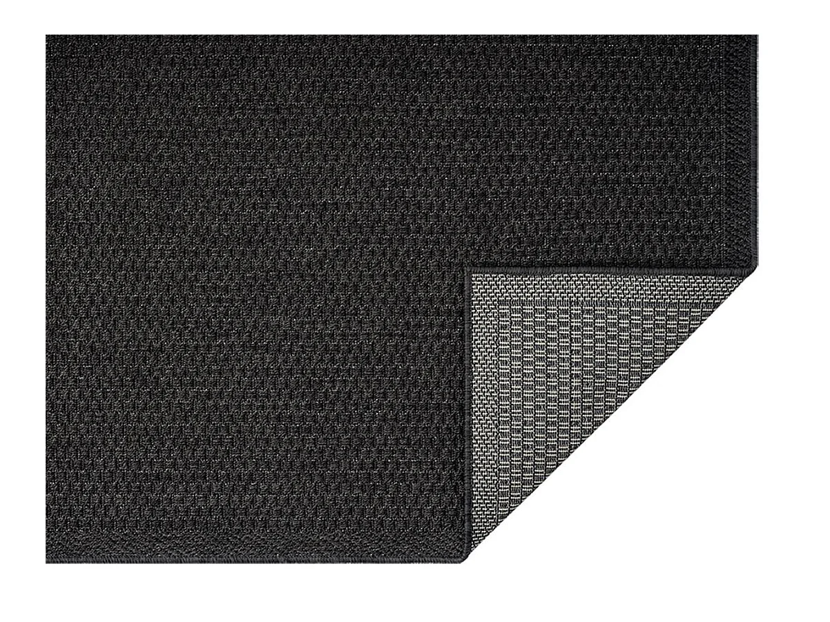 Tapis Toulouse d'extérieur uni, Anthracite, 120 x 160 cm