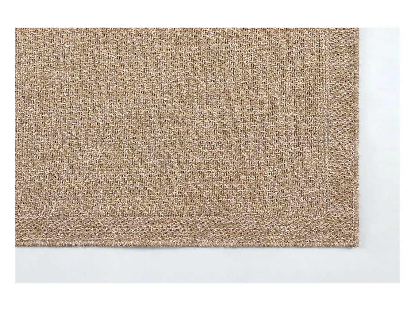 Tapis Kansas intérieur extérieur jute optique résistant intempéries terrasse - Nature - 160 x 230 cm