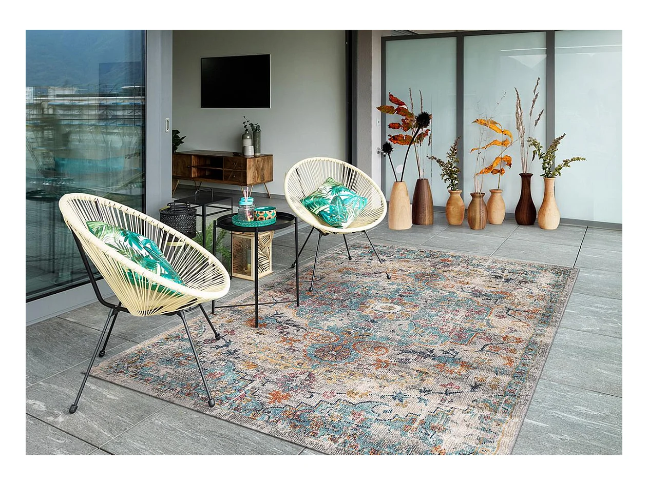 Tapis Palma d'extérieur Vintage, Multi, 80 x 300 cm