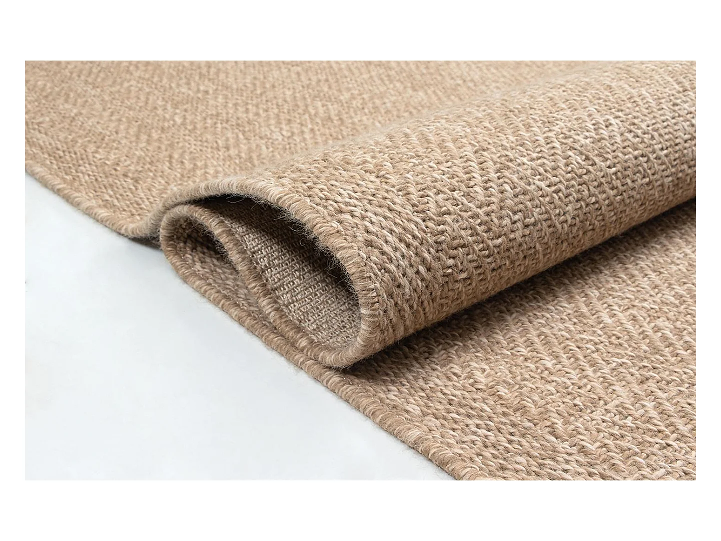 Tapis Kansas intérieur extérieur jute optique résistant intempéries terrasse - Nature - 200 x 290 cm