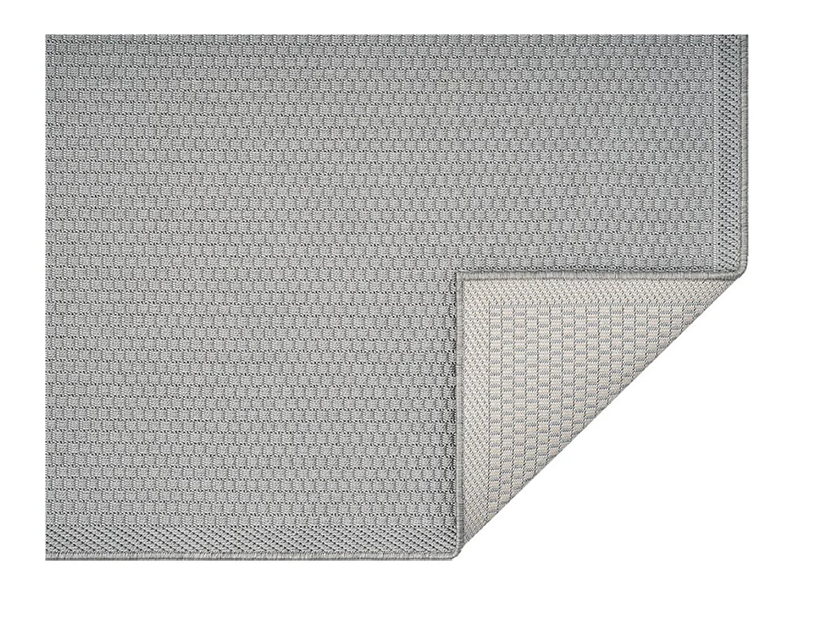 Tapis Toulouse d'extérieur uni, Gris, 160 x 220 cm