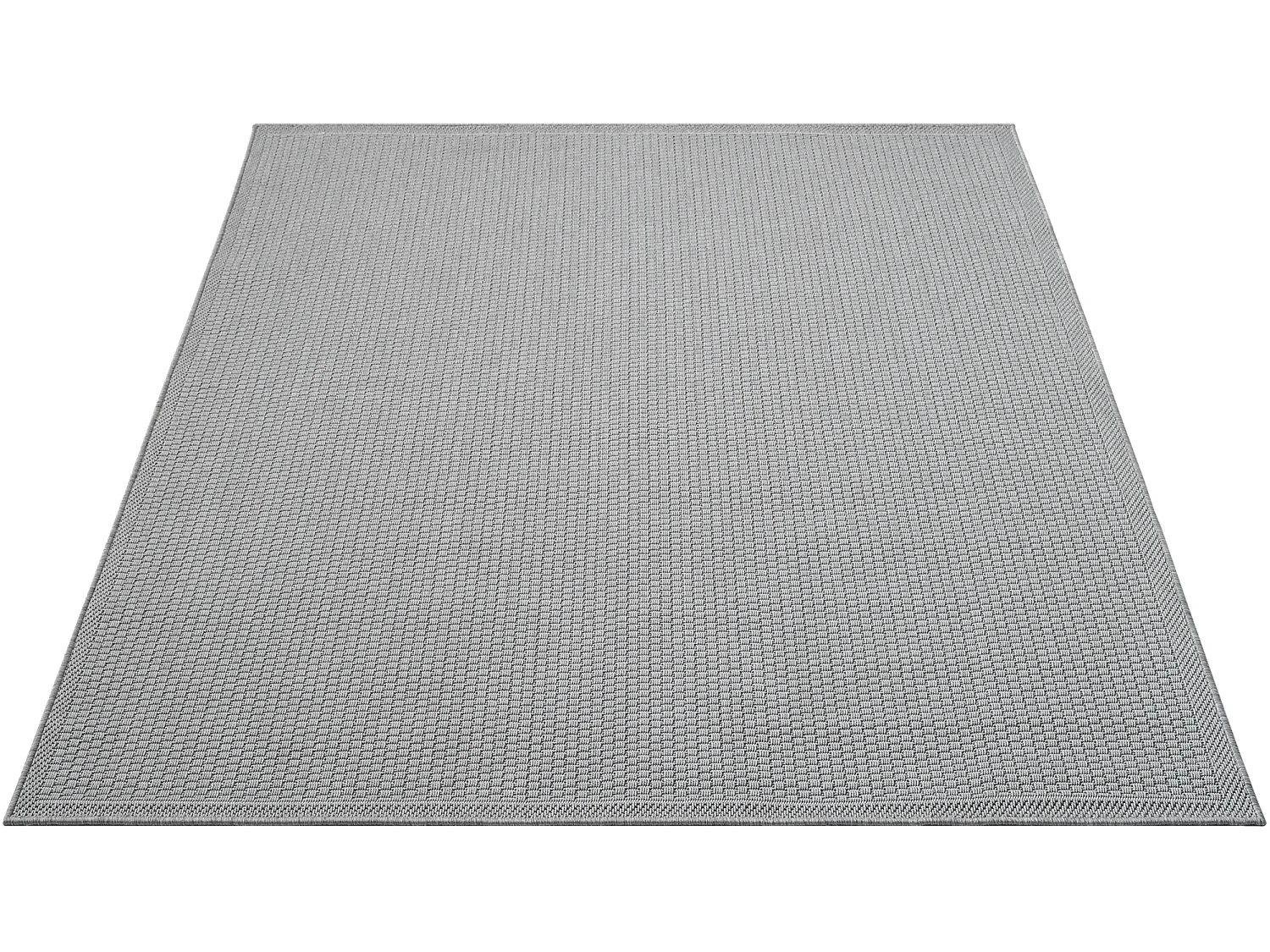 Tapis Toulouse d'extérieur uni, Gris, 160 x 220 cm