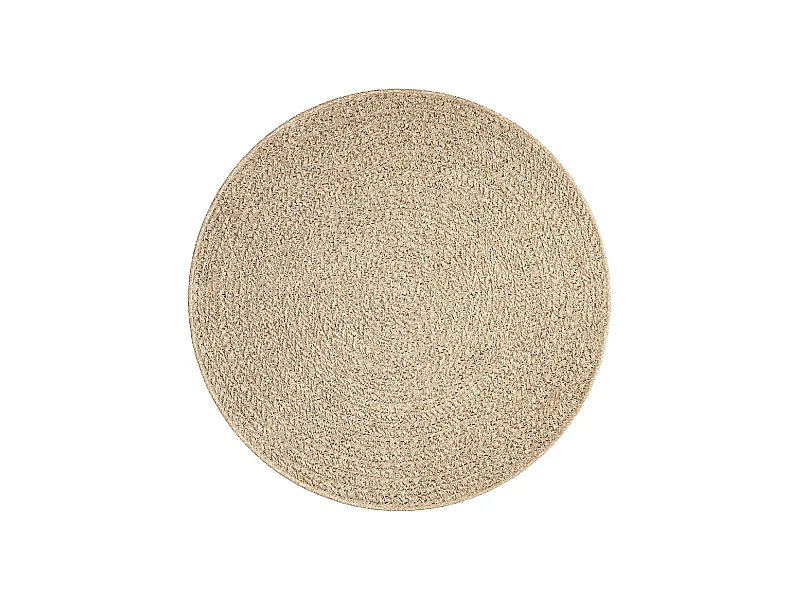 Teppich Kansas Outdoor Indoor Jute Optik Wetterfest - Natur - 120 cm, rund