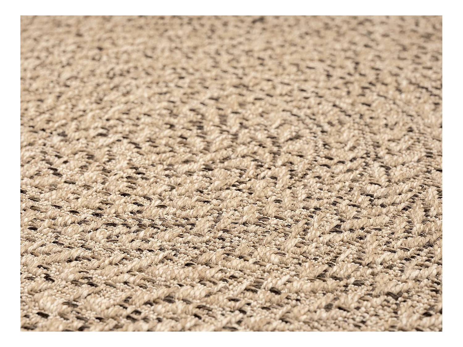 Tapis Kansas intérieur extérieur jute résistant intempéries terrasse - Nature - 240 x 340 cm