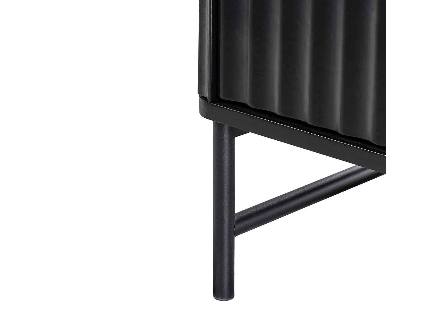 Comodino 2 cassetti GLASTONBURY Nero