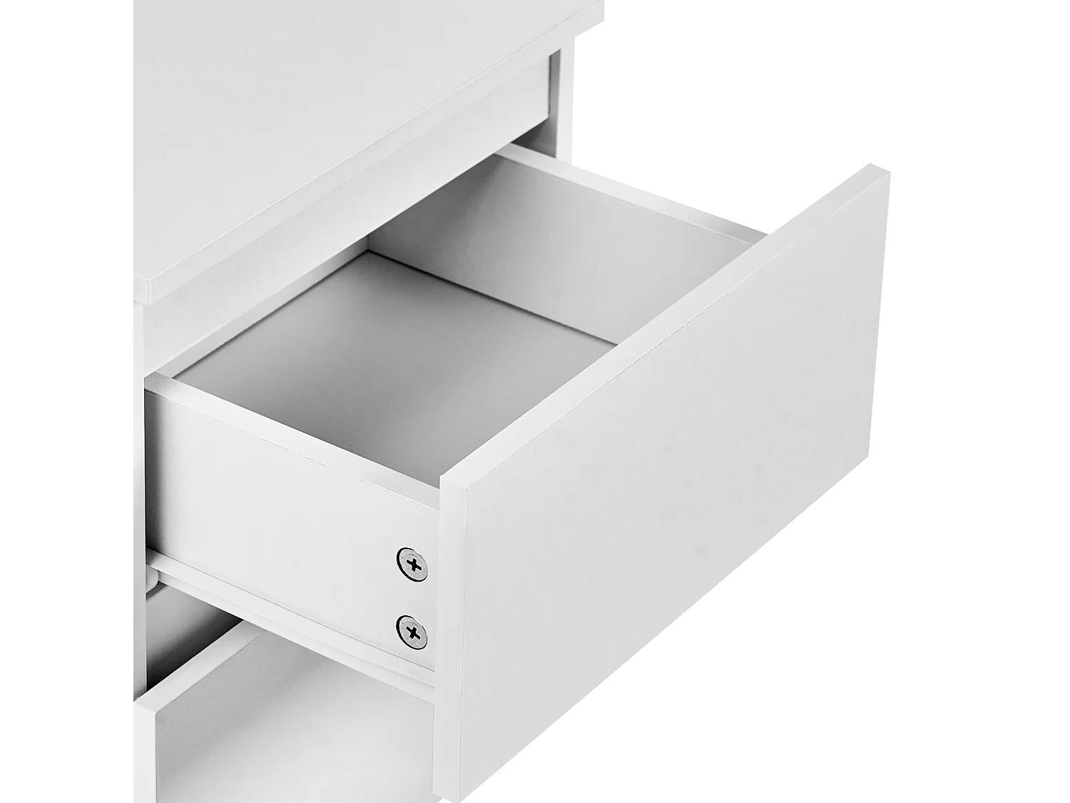 Table de nuit à 2 tiroirs WINNIPEG Blanc