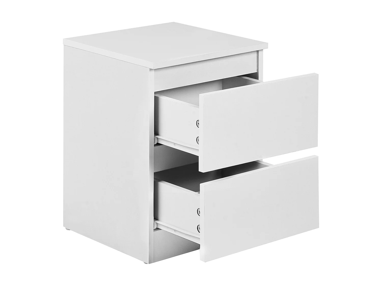 Nachttisch mit 2 Schubladen WINNIPEG Weiss