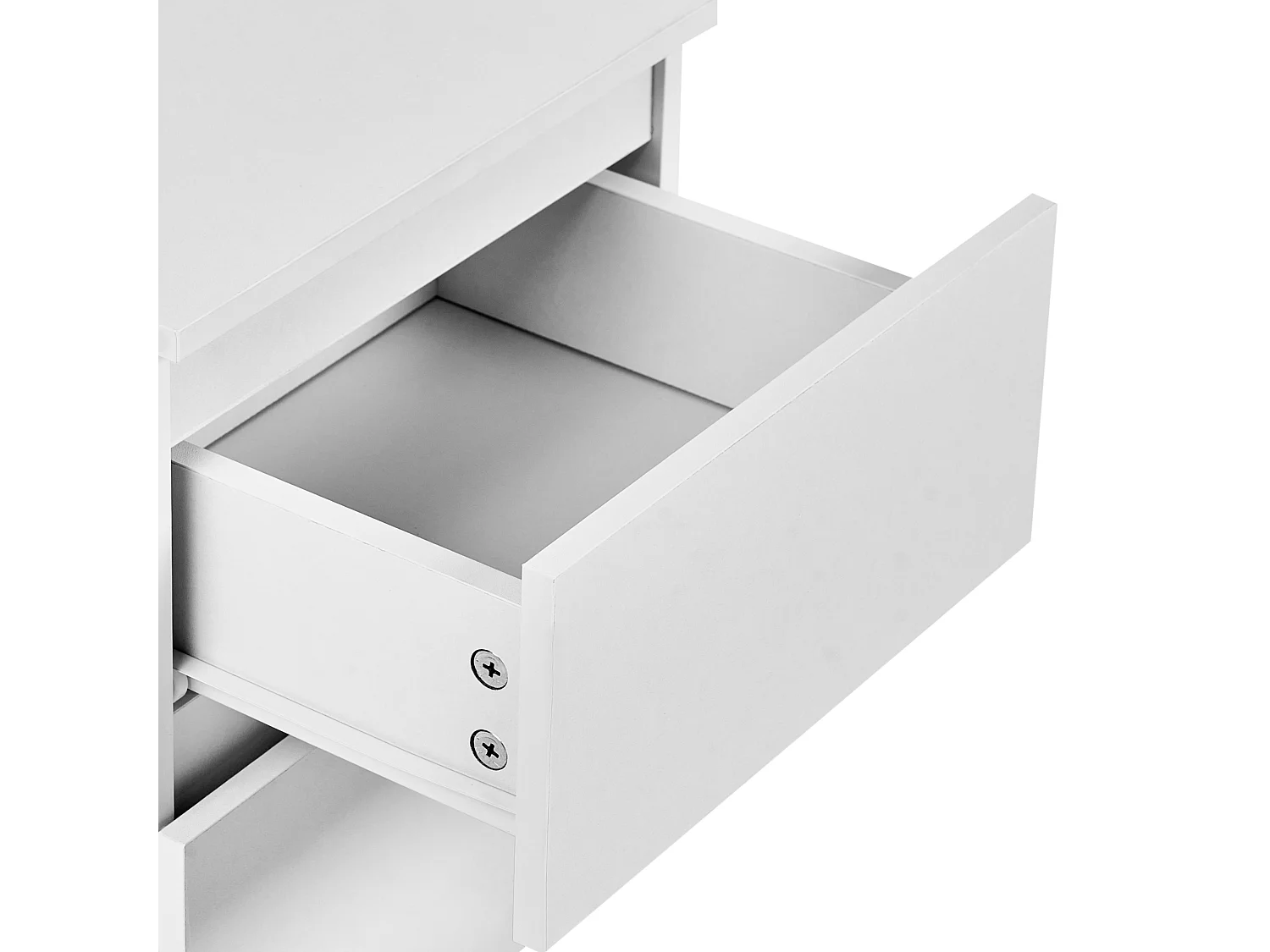 Nachttisch mit 2 Schubladen WINNIPEG Weiss