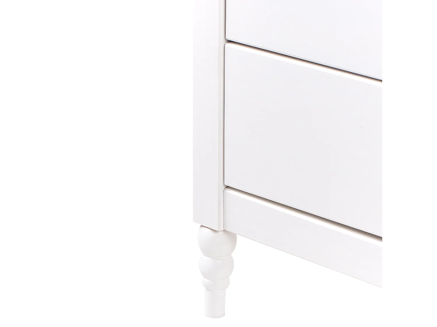 Nachttisch Kiefernholz weiß/hellbraun mit 2 Schubladen Nachtschrank Shillington