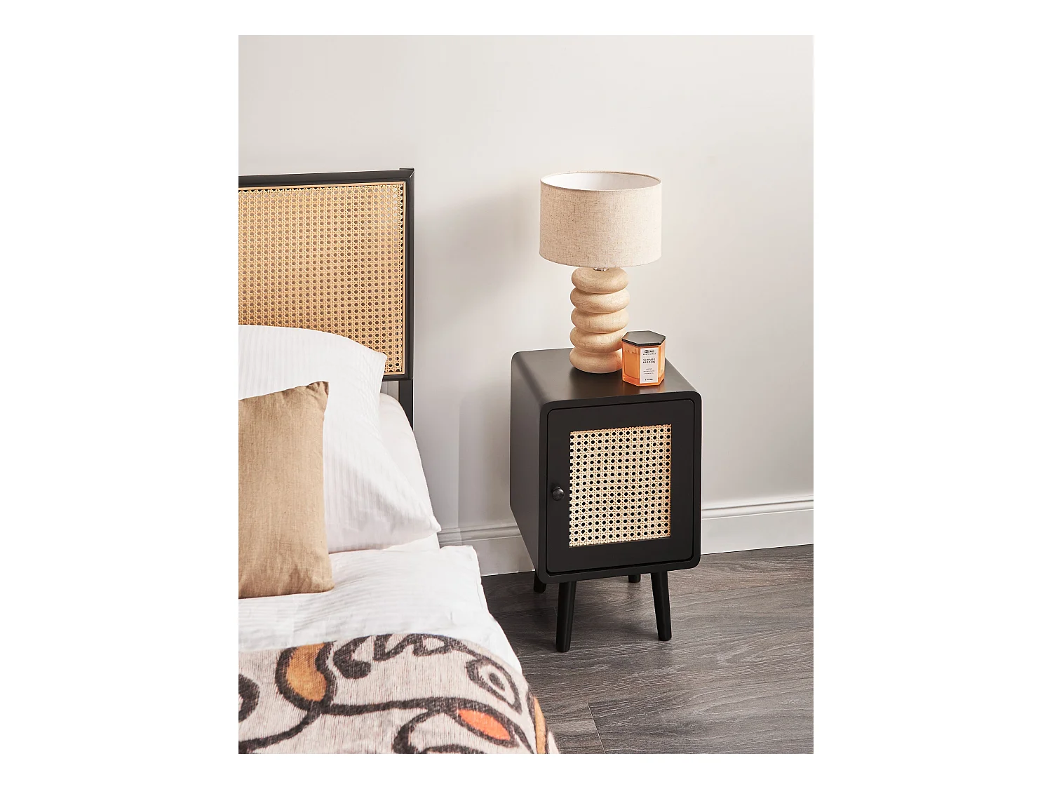 Szafka nocna LEFROY Czarny