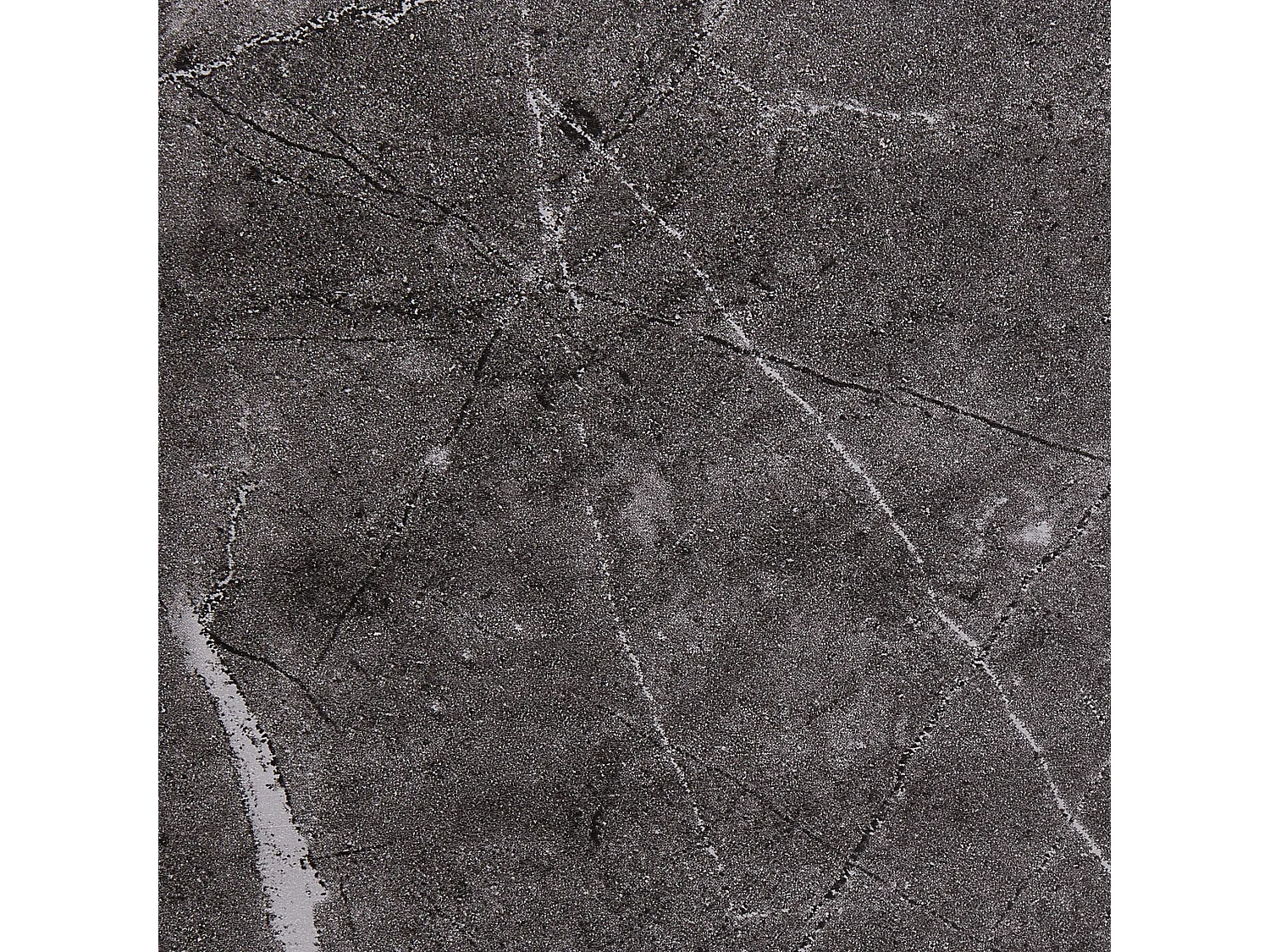 Miroir mural avec étagère PELOTAS 45 cm 45 cm Marbre/noir