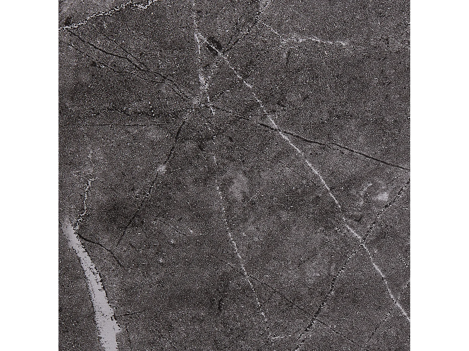 Wandspiegel mit Ablage PELOTAS 45 cm 45 cm Marmor Optik / Schwarz Schwarz