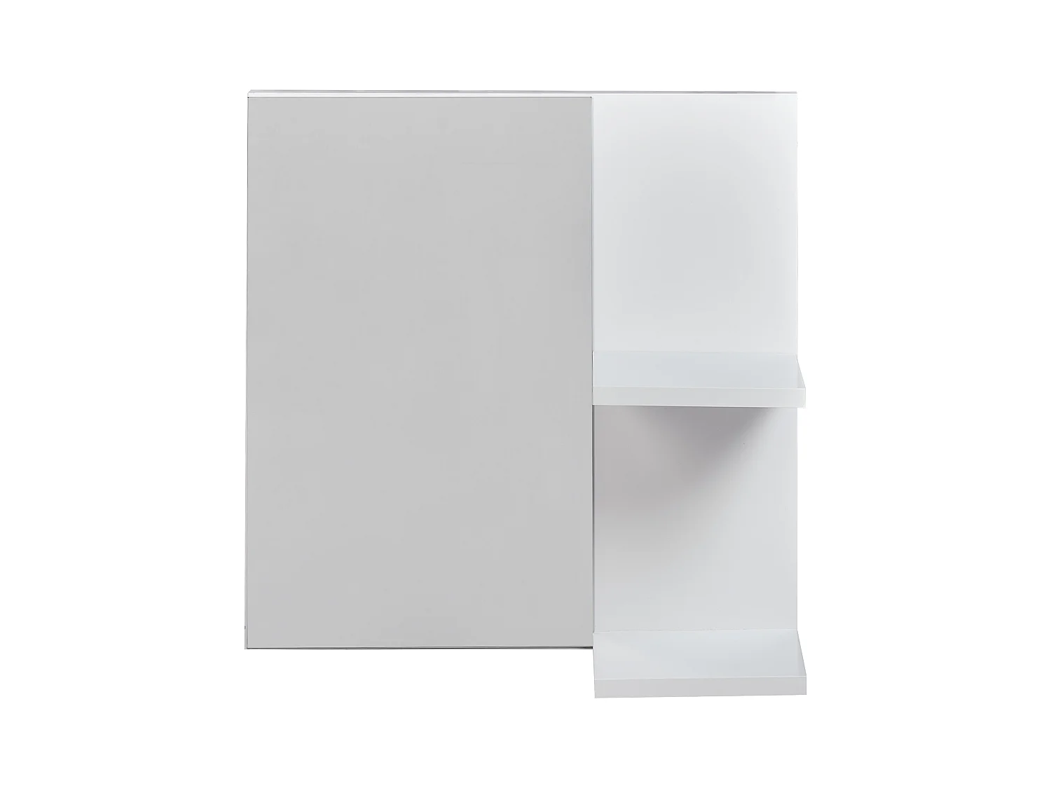 Specchio da parete con ripiano PELOTAS 45 cm 45 cm Bianco