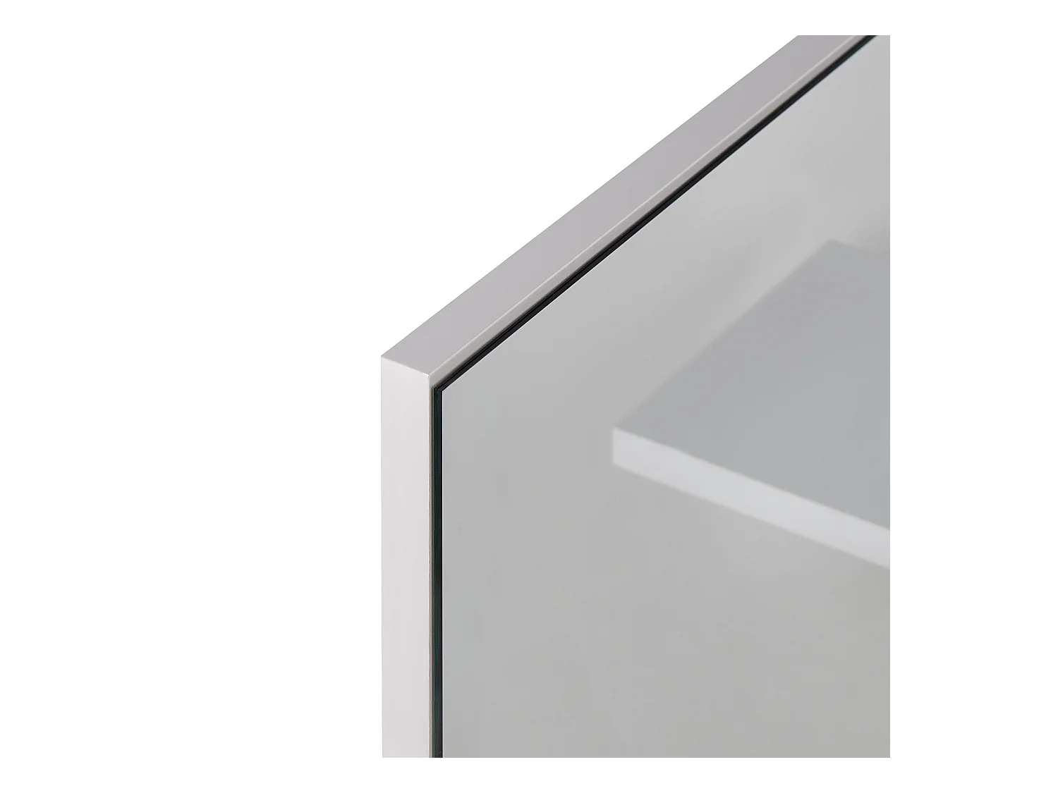 Specchio da parete con ripiano PELOTAS 45 cm 45 cm Bianco