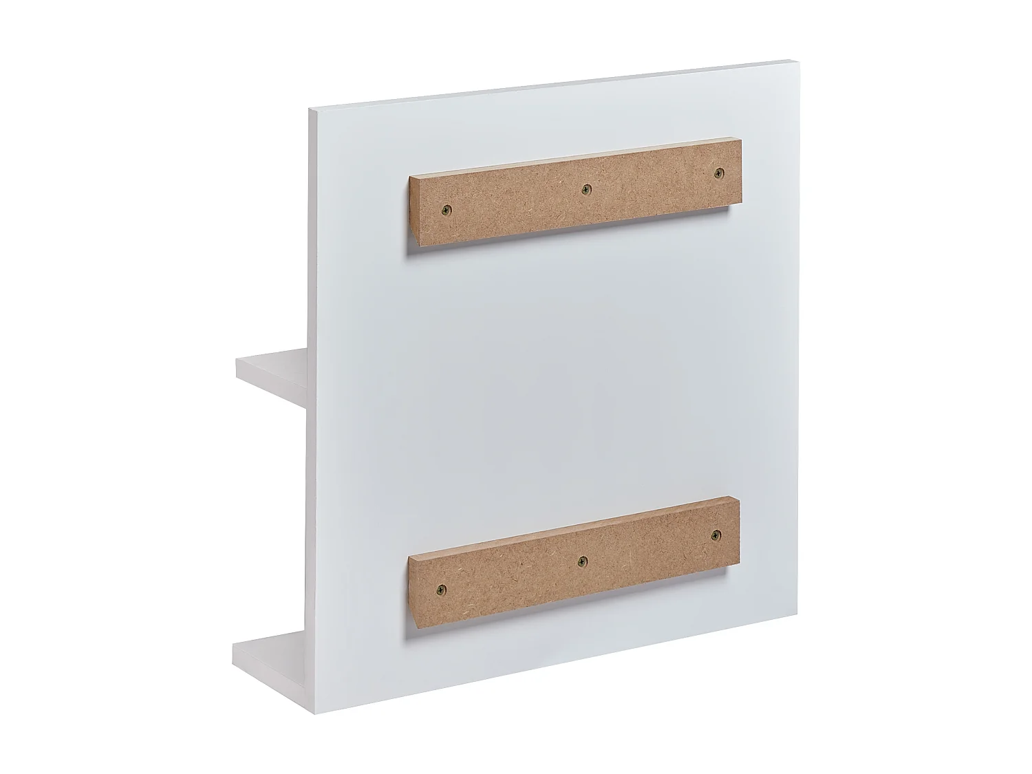 Miroir mural avec étagère PELOTAS 45 cm 45 cm Blanc