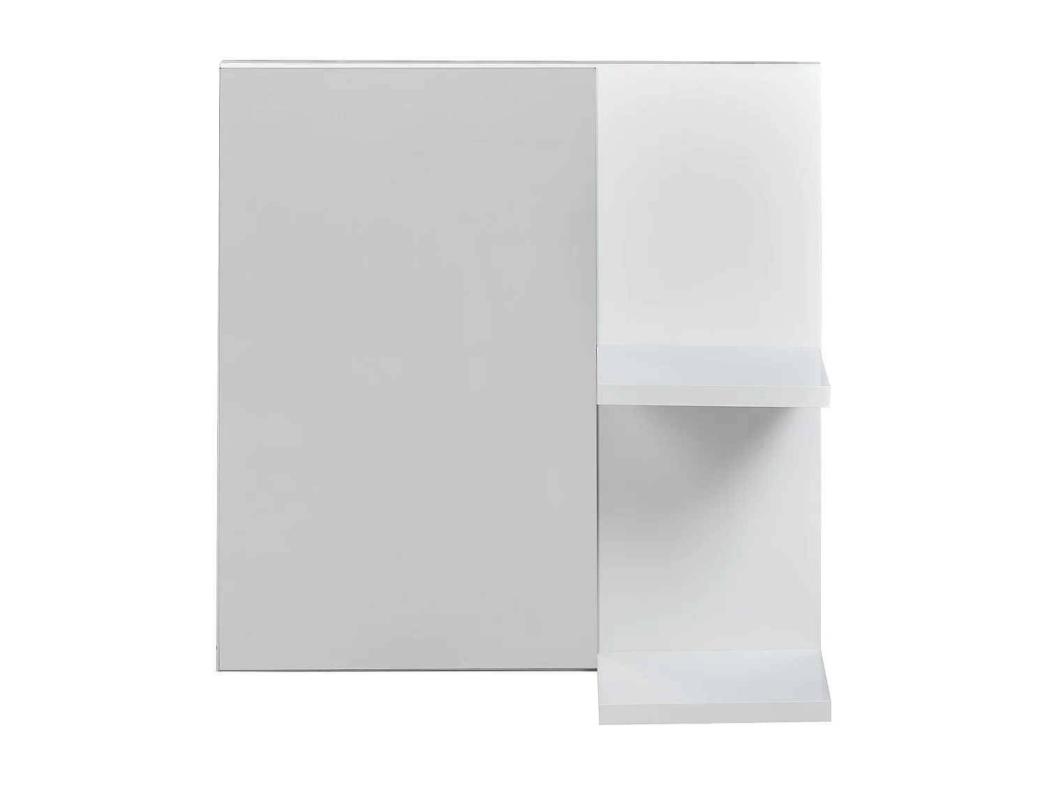 Miroir mural avec étagère PELOTAS 45 cm 45 cm Blanc