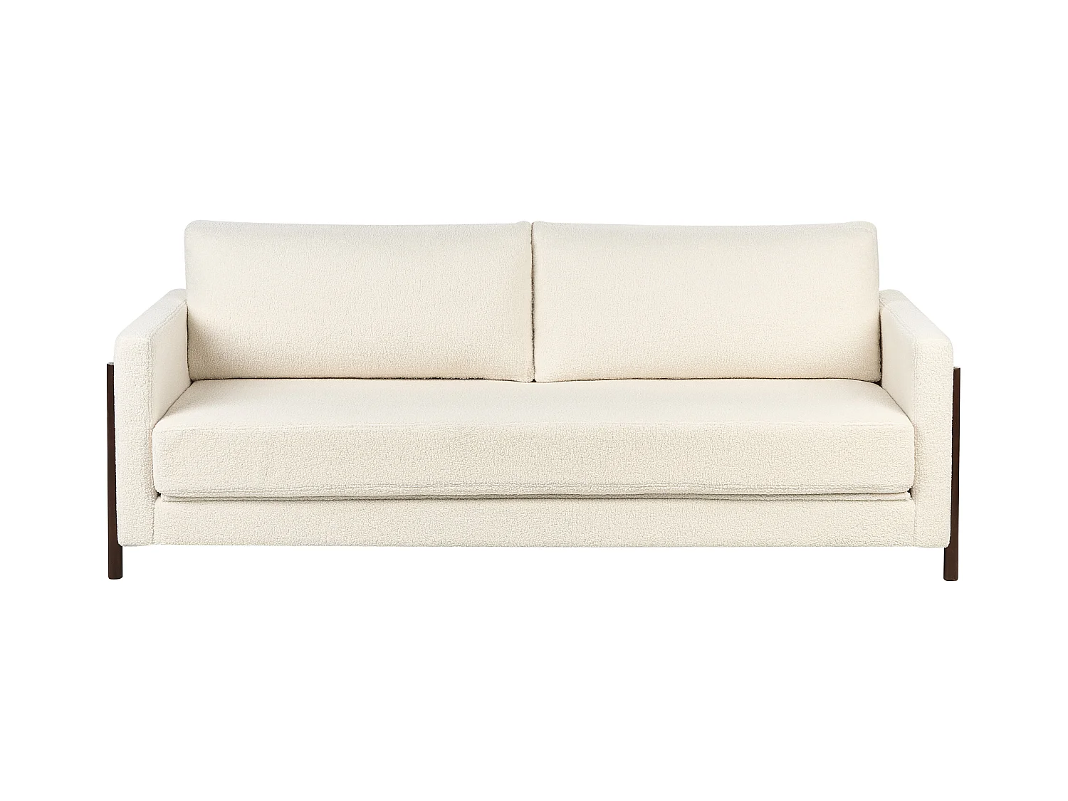 Canapé-lit 3 places ORSA Bouclé Blanc