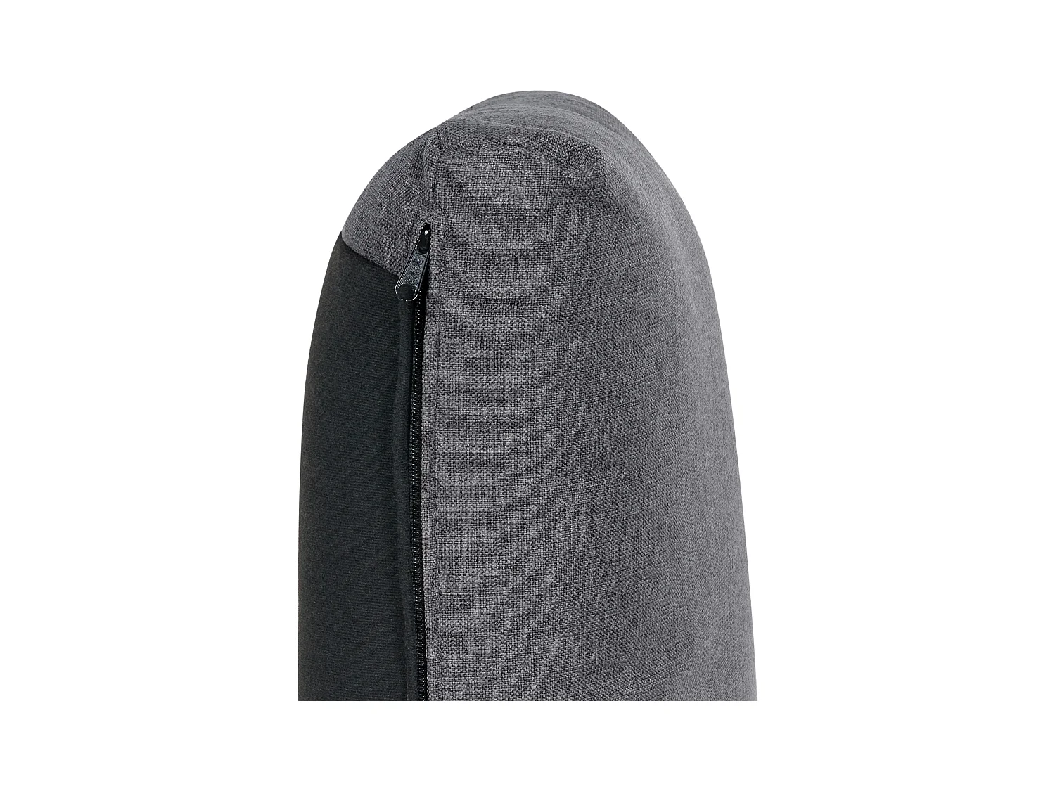 Canapé d'Angle Moderne Modulaire 4 Places Côté Droit avec Ottoman Pieds Noirs et Tissu Rembourré Gris Foncé Unstad