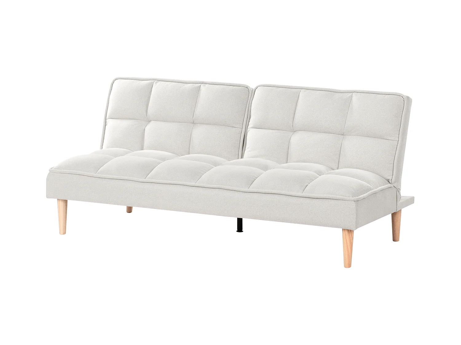 Canapé-lit 3 places SILJAN Tissu Blanc cassé