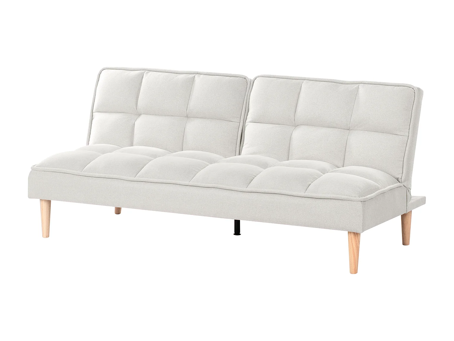 Canapé-lit 3 places SILJAN Tissu Blanc cassé