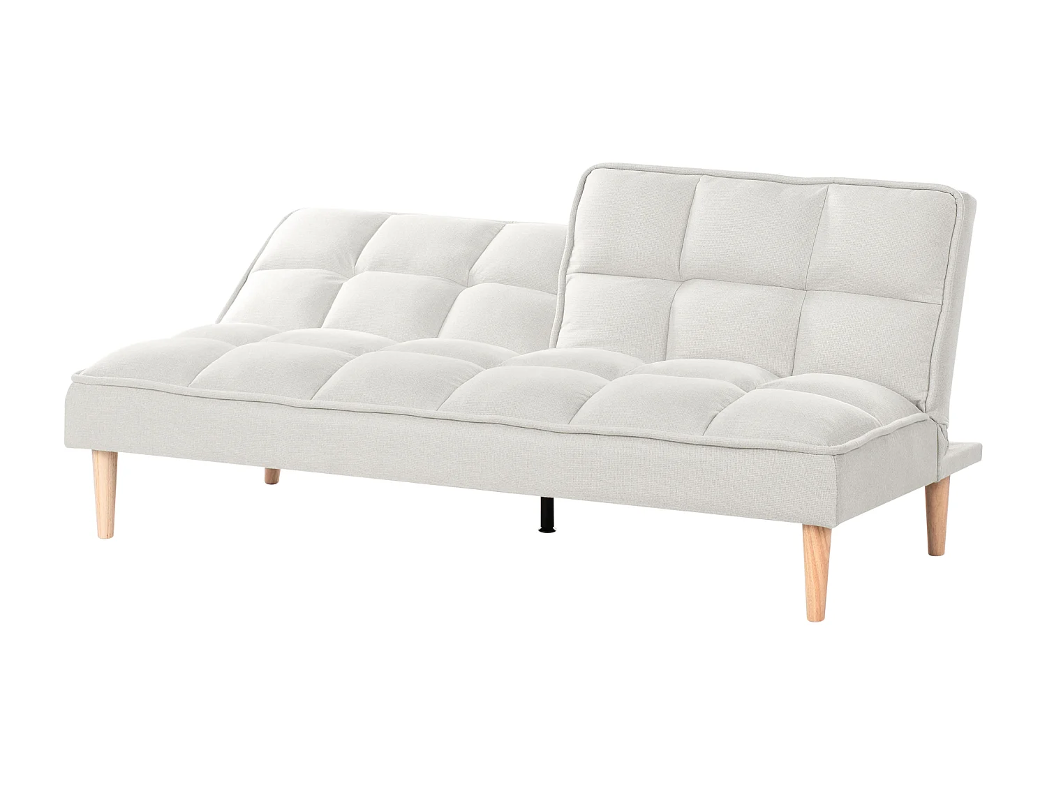 Canapé-lit 3 places SILJAN Tissu Blanc cassé