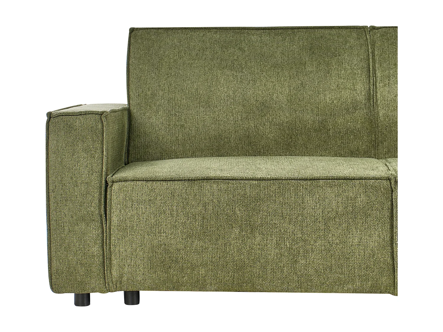 3-Sitzer Ecksofa links L-förmig Stoff dunkelgrün mit Schlaffunktion Romedal II