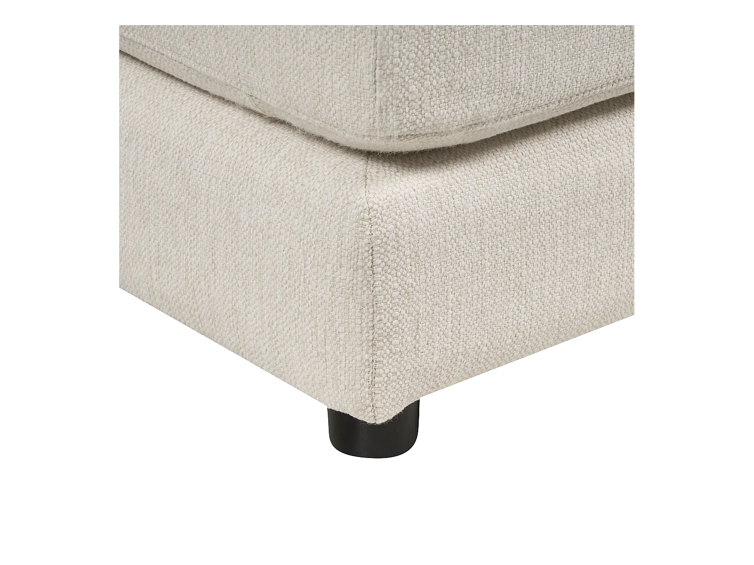Canapé d'angle 5 places LILVIKEN Tissu Beige clair