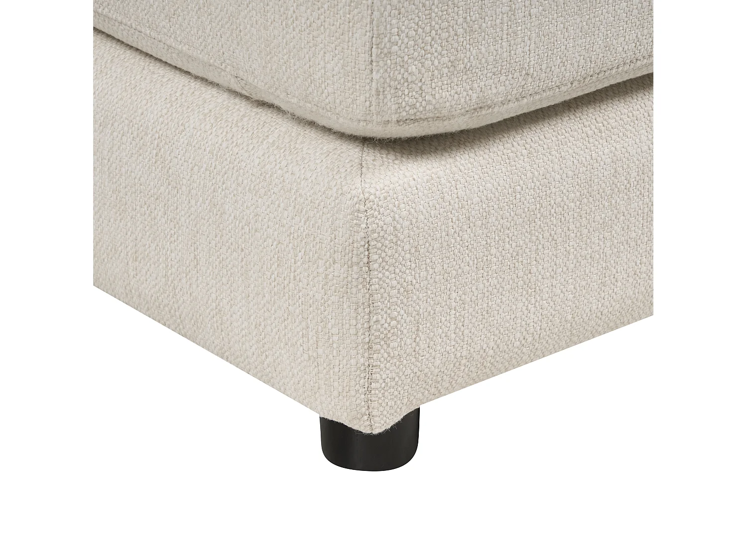 Canapé d'angle 5 places LILVIKEN Tissu Beige clair