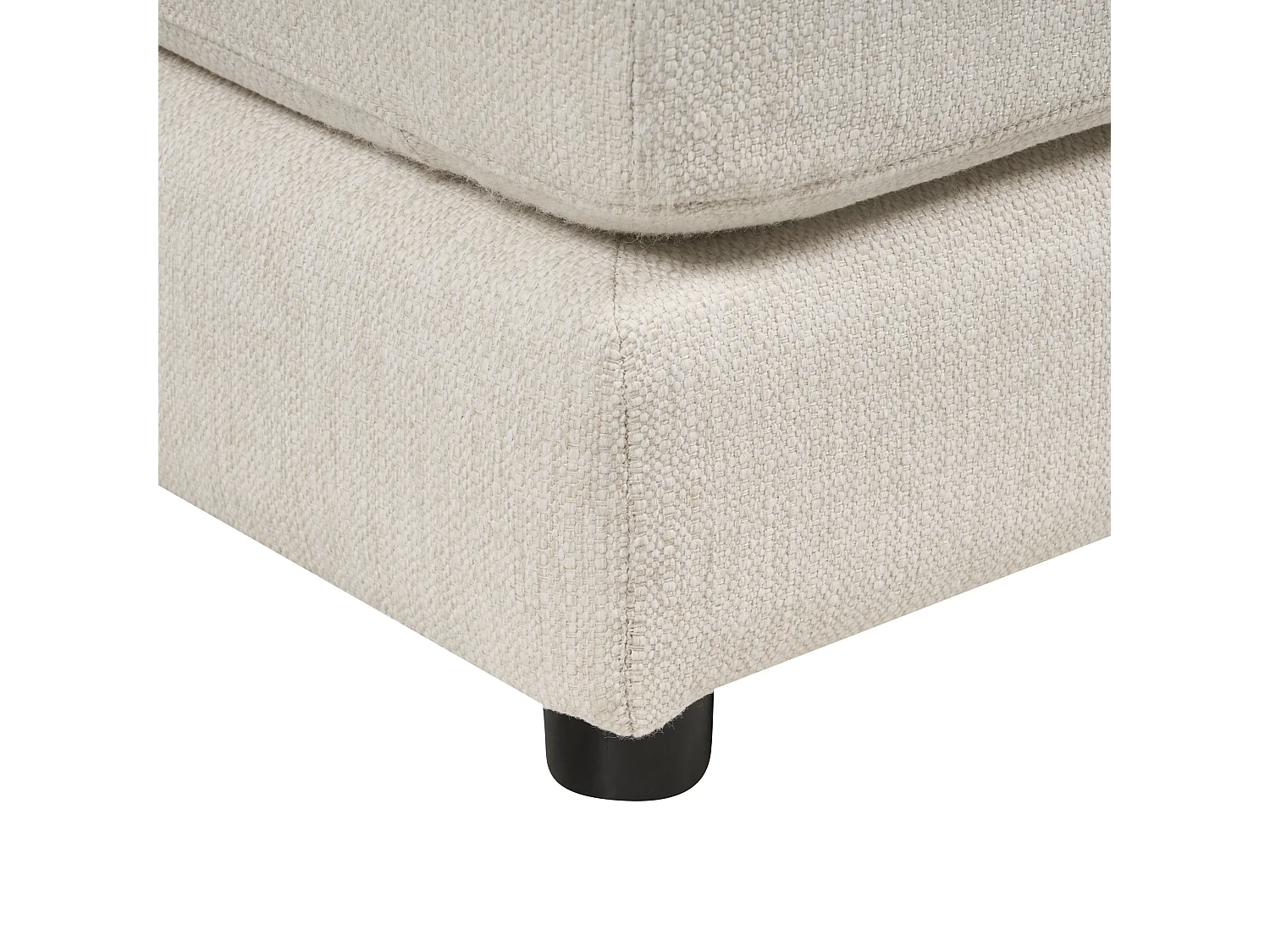 Canapé d'angle 5 places LILVIKEN Tissu Beige clair