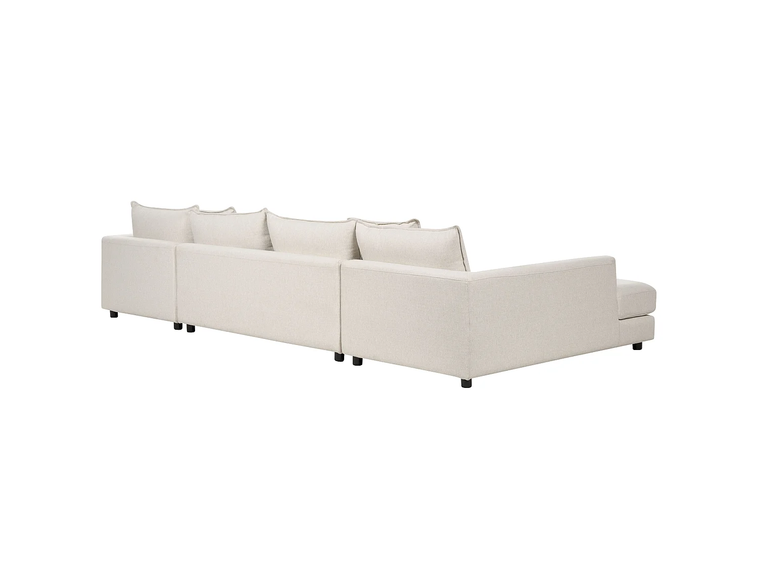 Corner Sofa 5 Seater LILVIKEN Fabric Light Beige