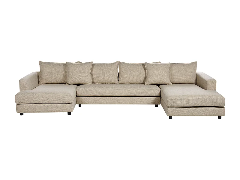 Ecksofa LILVIKEN Stoff Beige 5-Sitzer