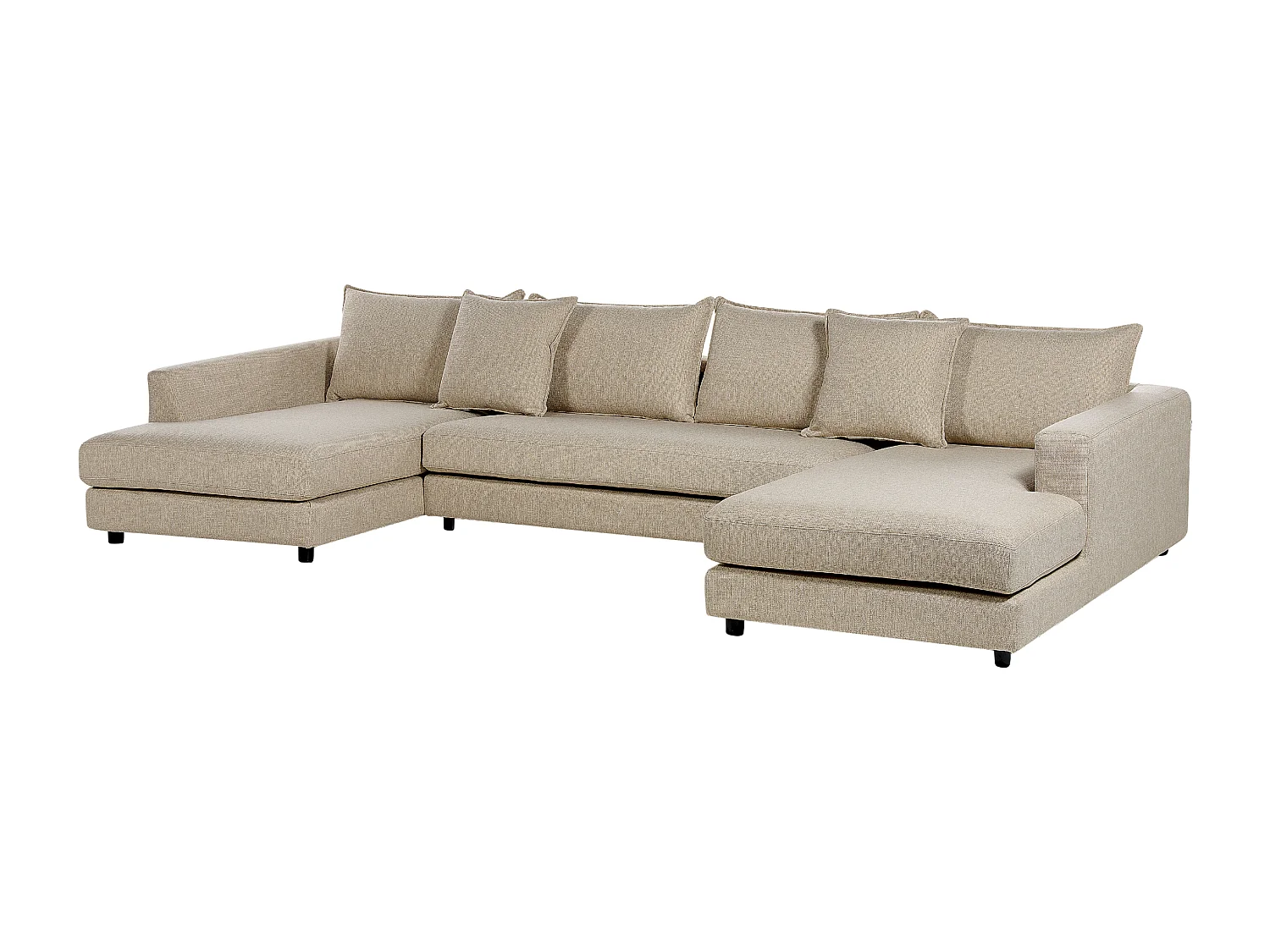 Divano angolare LILVIKEN Tessuto Beige 5 posti