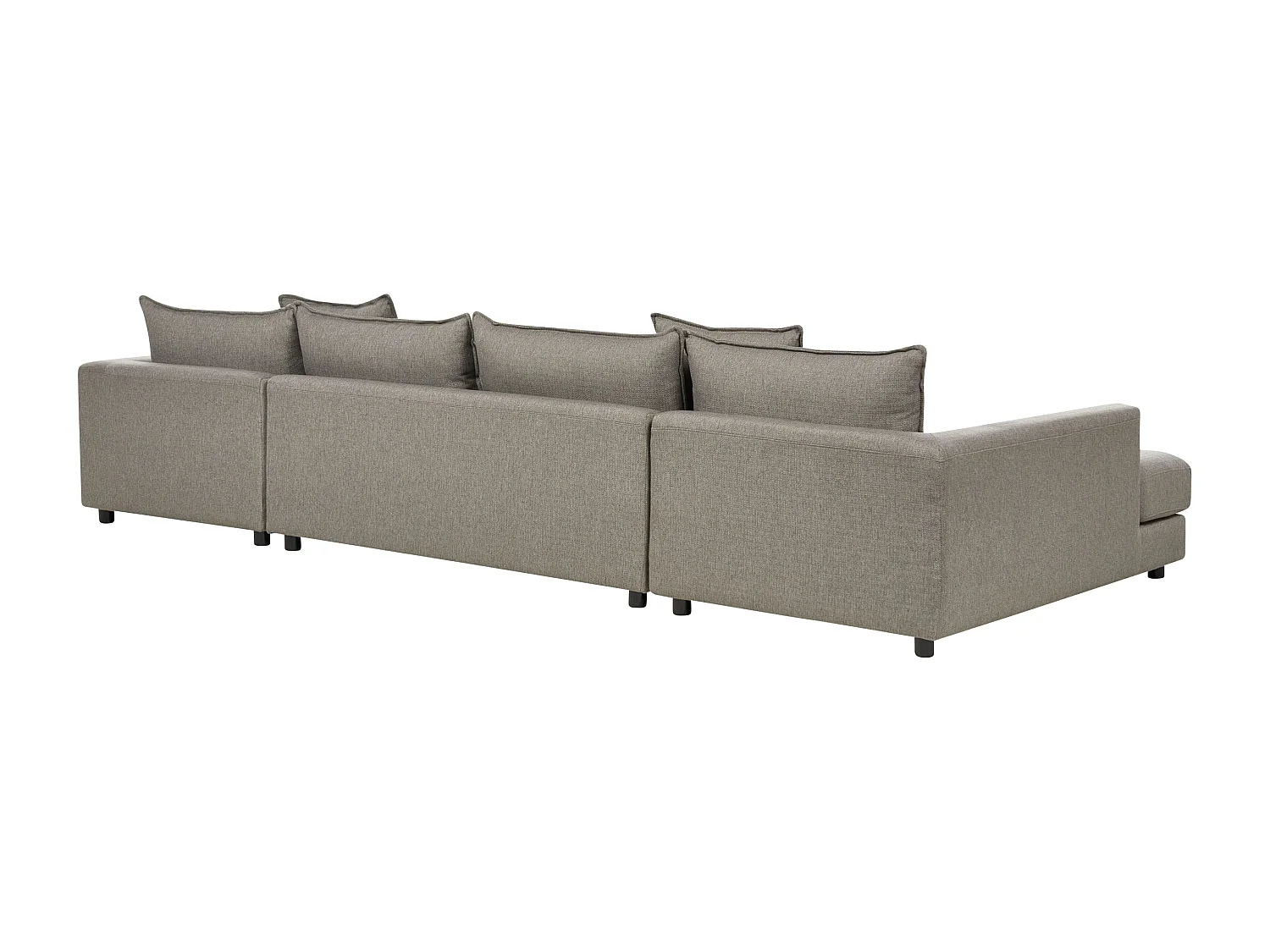 Canapé d'angle 5 places LILVIKEN Tissu Taupe