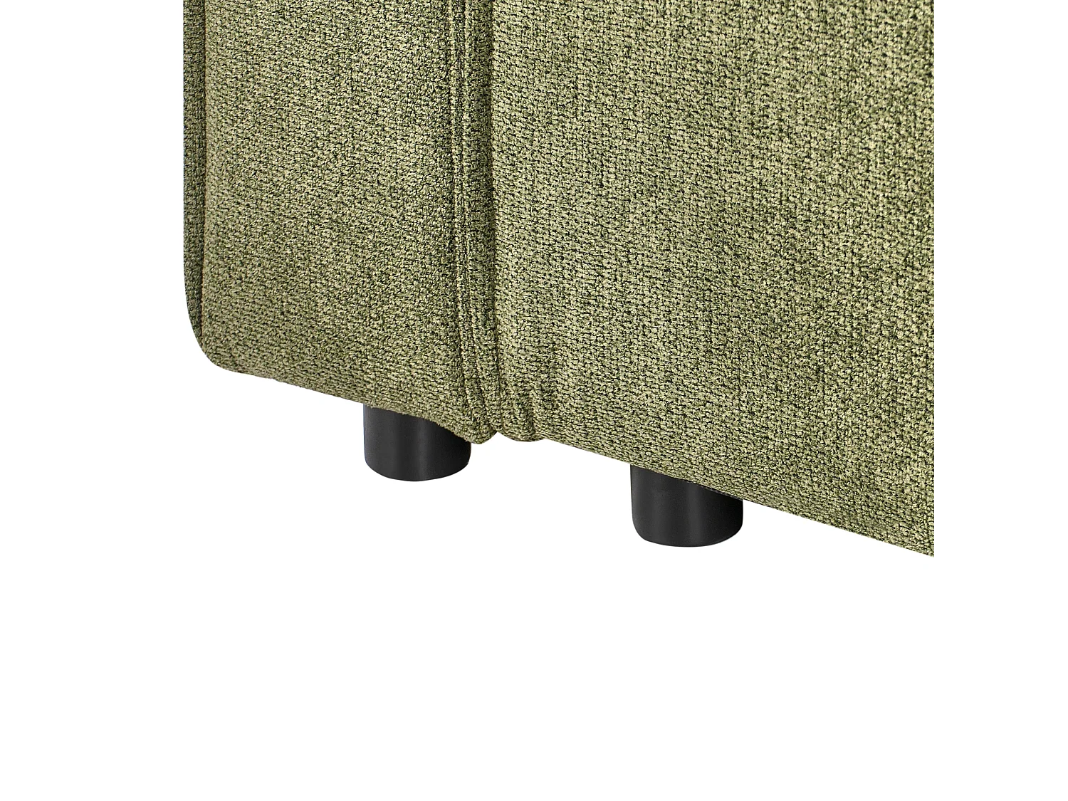 3-Sitzer Ecksofa rechts L-förmig Stoff dunkelgrün mit Schlaffunktion Romedal II