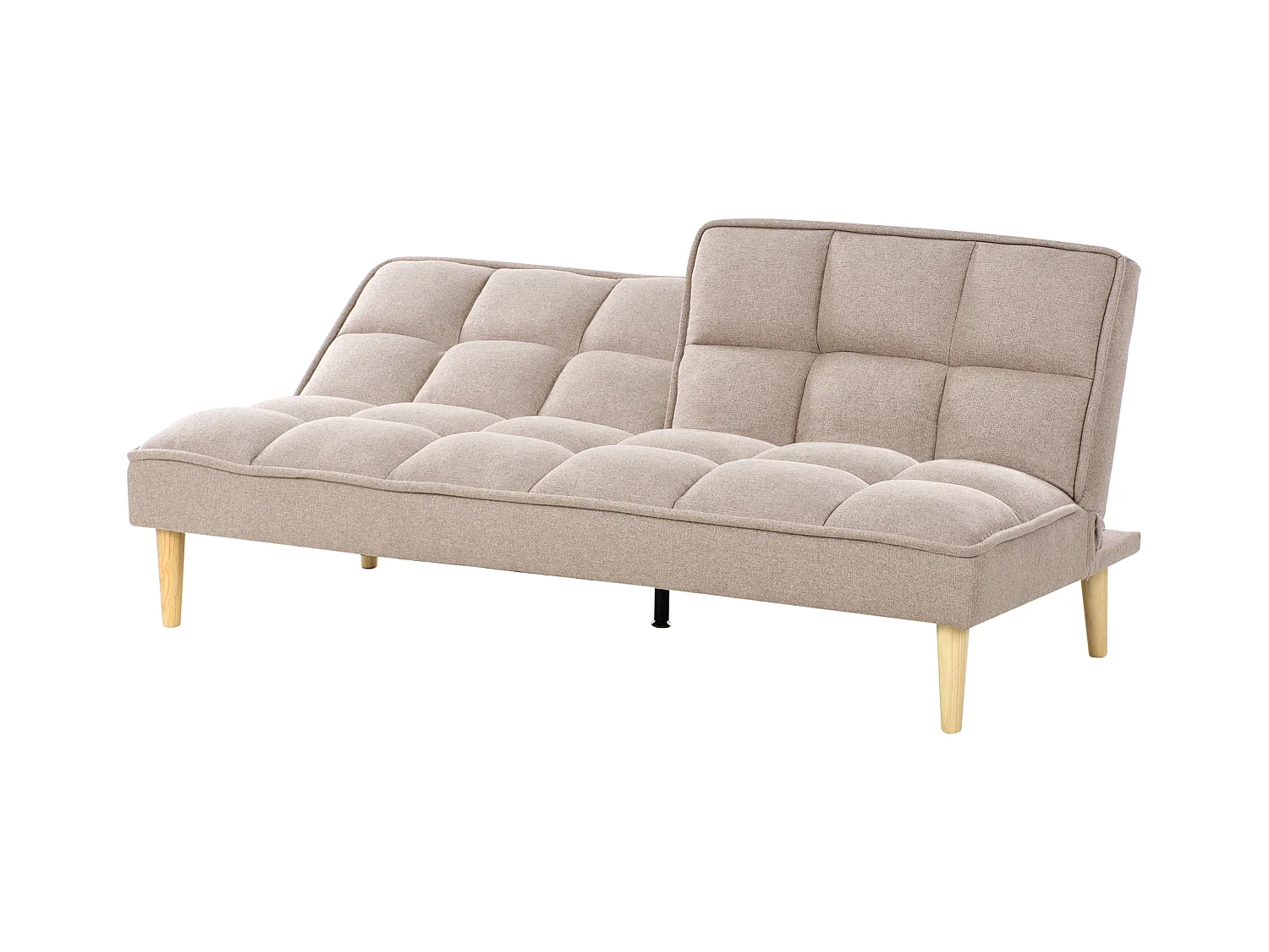 Canapé-lit 3 places SILJAN Tissu Marron clair