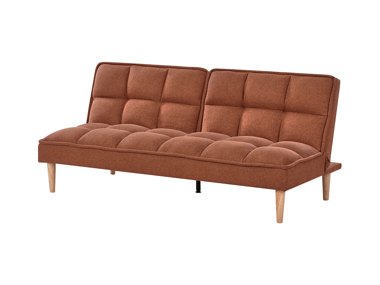 Canapé-lit 3 places SILJAN Tissu Marron doré