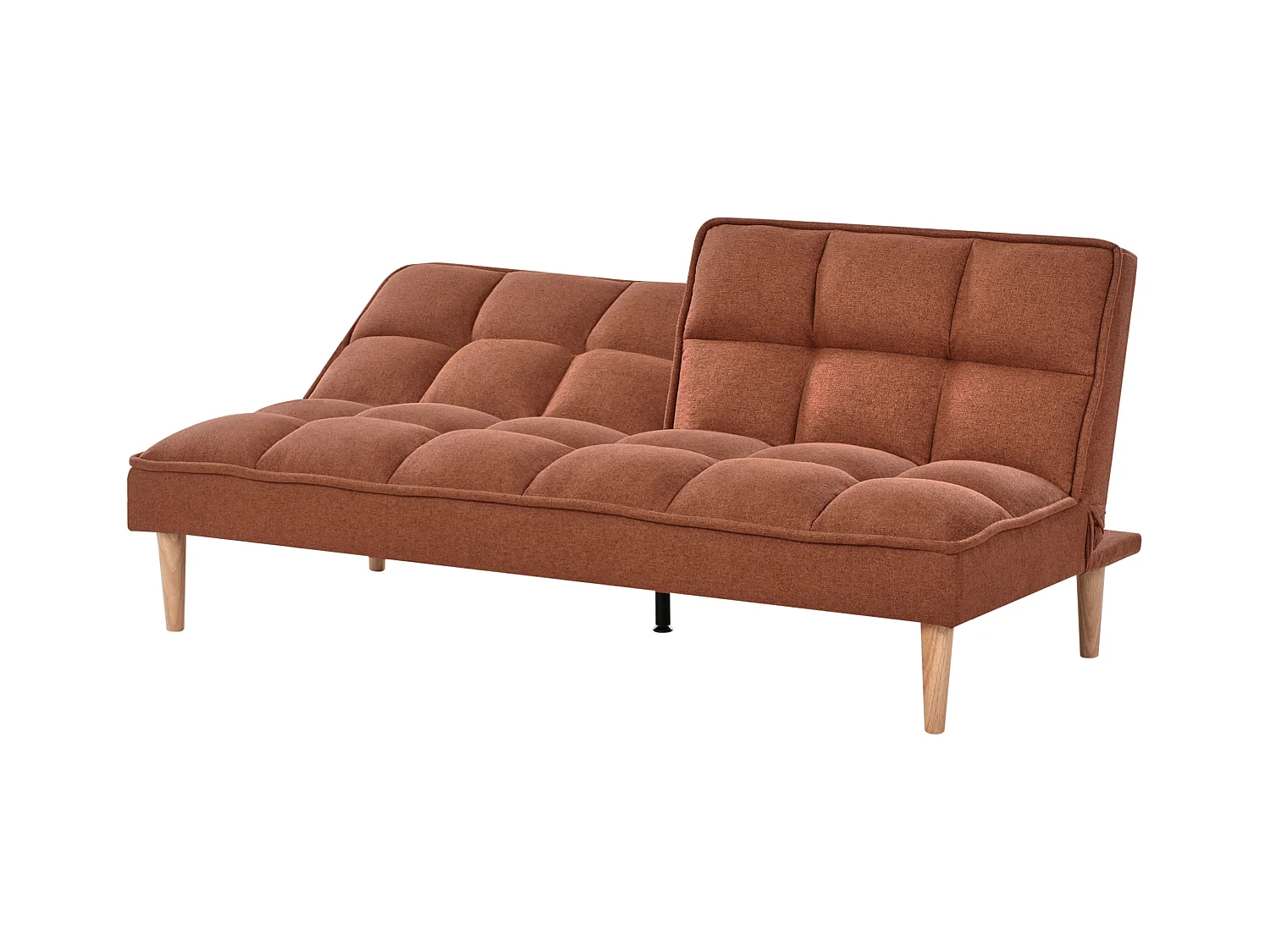 Canapé-lit 3 places SILJAN Tissu Marron doré