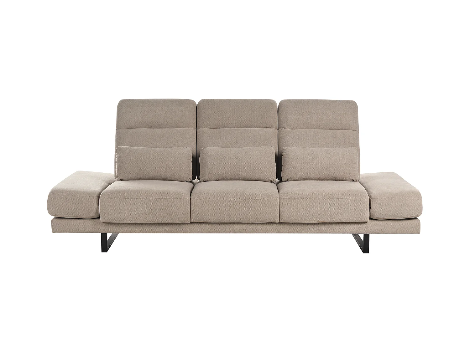 Canapé 3 places IKAST Tissu Taupe