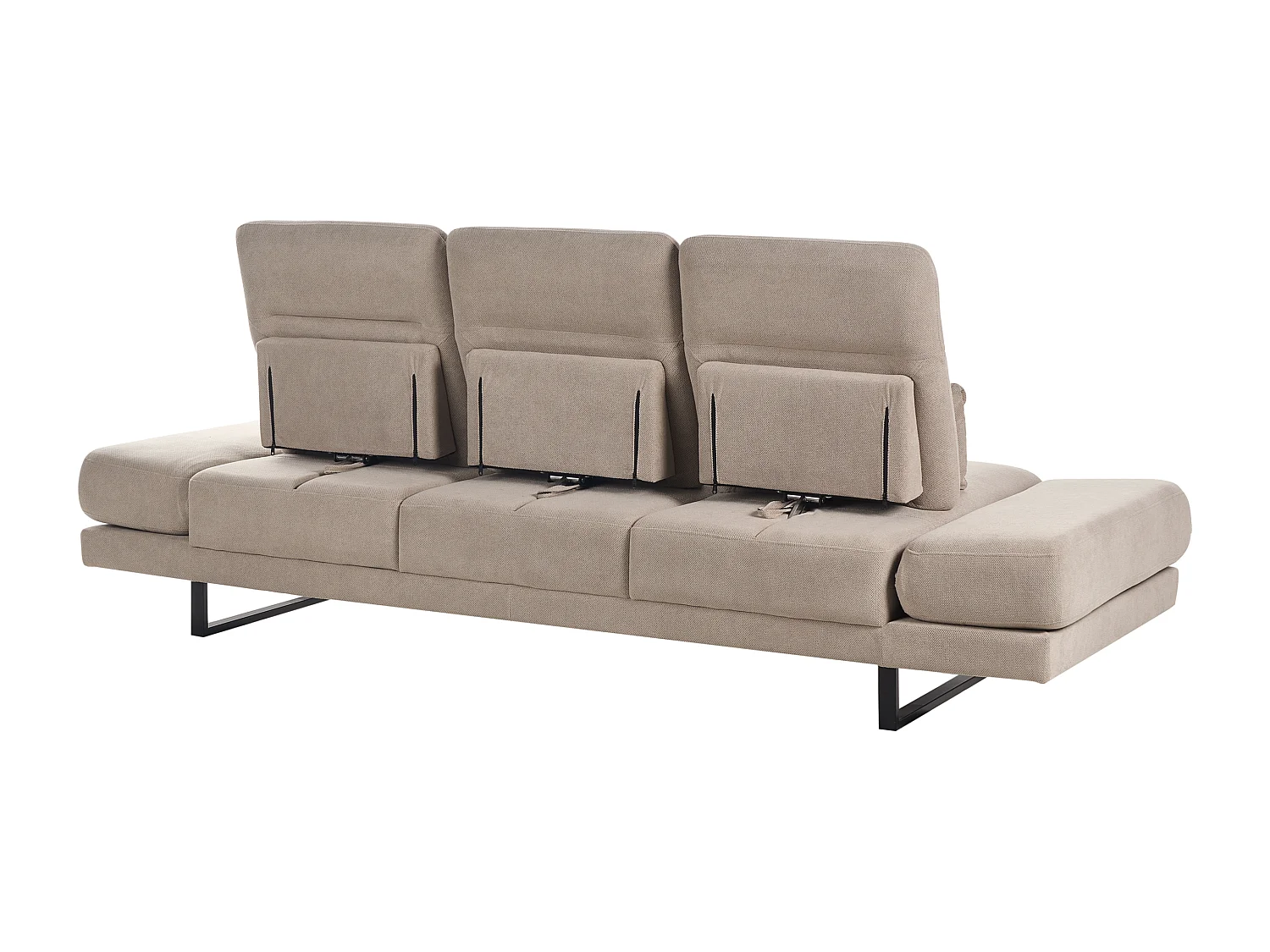 Canapé 3 places IKAST Tissu Taupe