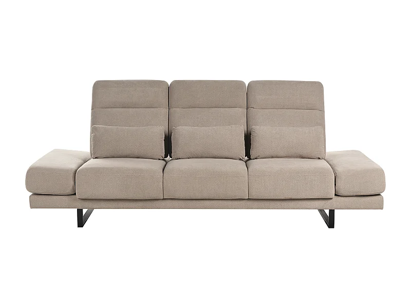 Canapé 3 places IKAST Tissu Taupe