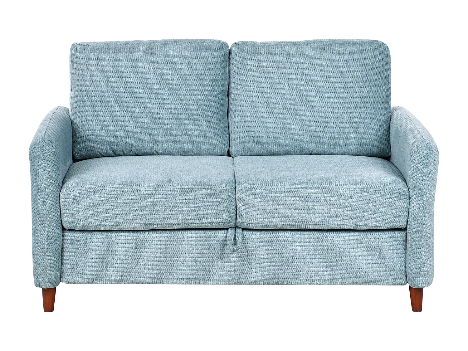 Sofa MARE Stoff Blau mit Stauraum 2-Sitzer