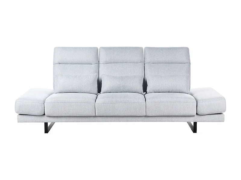 IKAST Stoff Hellgrau 3-Sitzer